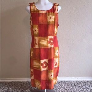 Vintage 80s Jeffrey Dara Floral Print Strap Dress